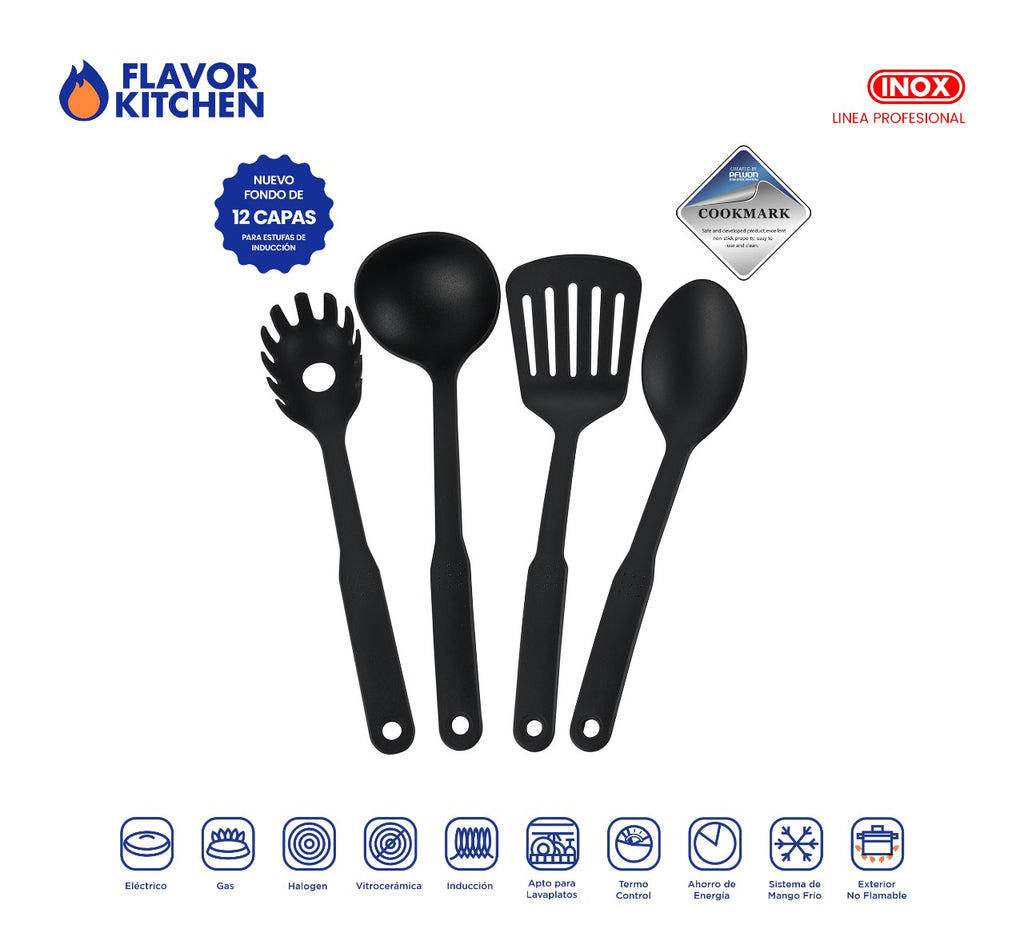 Batería De Cocina Acero Inoxidable Quirúrgico 9 pz - Línea Premium – Flavor  Kitchen