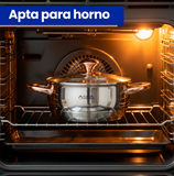 Batería de Cocina 13 Piezas | Sartenes Antiadherentes y Acero Inoxidable | Juego de Ollas y Sartenes