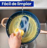 Batería de Cocina 16 Piezas | Ollas y Sartén con Tapa | Acero Inoxidable