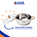 Batería de Cocina Premium - 13 Piezas de Acero Inoxidable