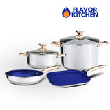 Batería De Cocina Acero Inoxidable Quirúrgico 9 pz - Línea Premium